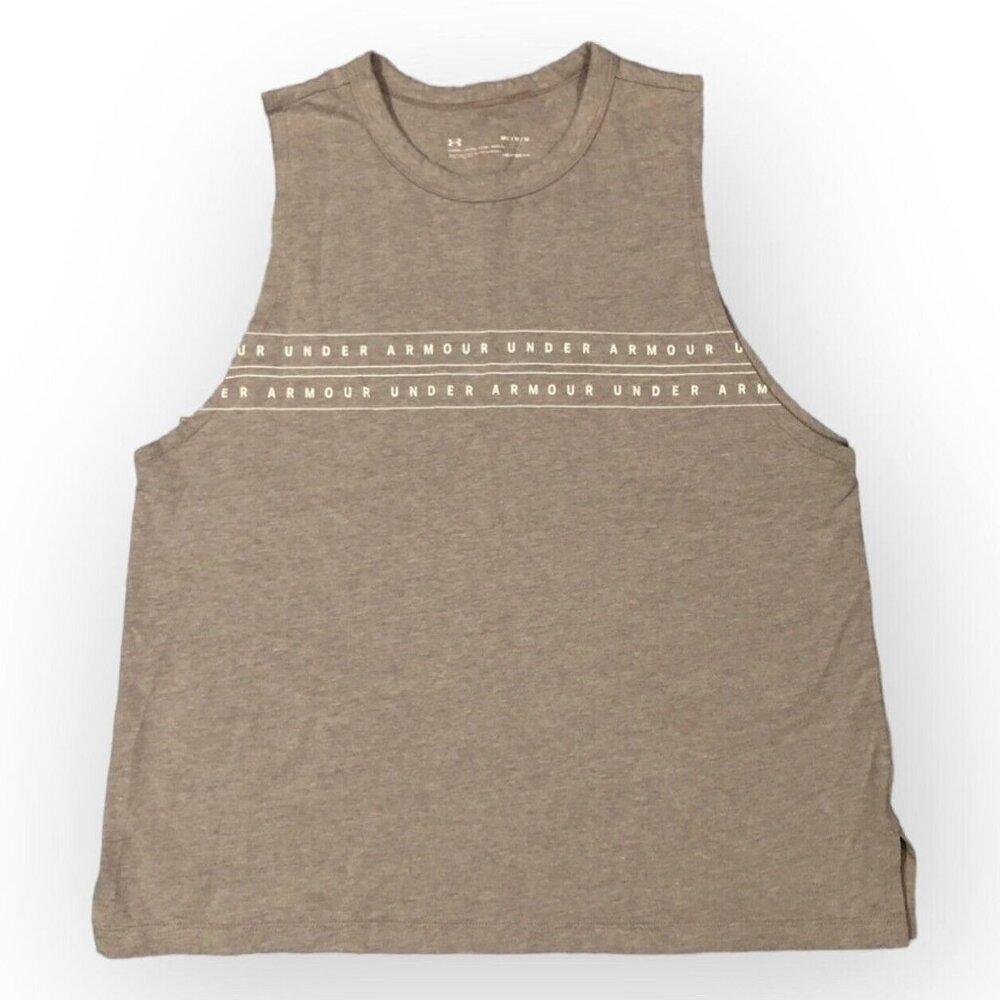 UNDER ARMOUR Shirt WOMENS‎ Medium Sleeveless Gray Loose